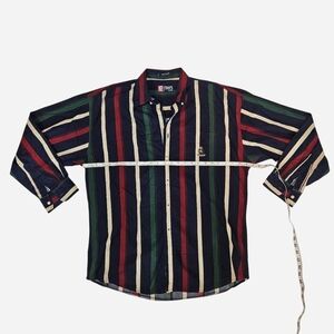 Chaps By Raulph Lauren Multicolor Stripe Cotton Button-Down Shirt - Men's